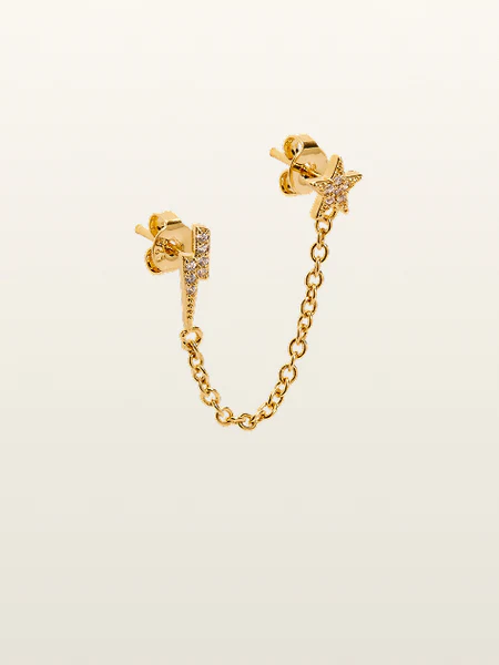 Gold earrings